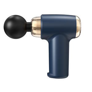 Mini pistola de masaje portátil, 12 niveles de velocidad, motor sin escobillas, 5 cabezales de masaje, batería de litio recargable por USB, azul, negro, blanco - Product Image 2