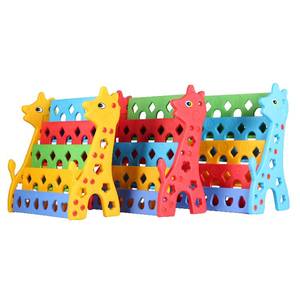 multi-functional preschool furniture baby plastic book shelf for kids