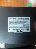 Extenseur de Fibre Optique 10G 1 Canal 4K60Hz avec Sortie Loop Locale EDIE et Audio Bidirectionnel 3.5 1 Canal 2.0