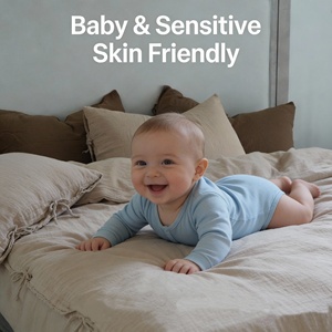 Set di Biancheria da Letto Vintage in Crêpe de Chine a Doppio Strato, Quattro Pezzi, Liscio con Laccetti, 100% Cotone, Set Copripiumino e Lenzuola - Product Image 3