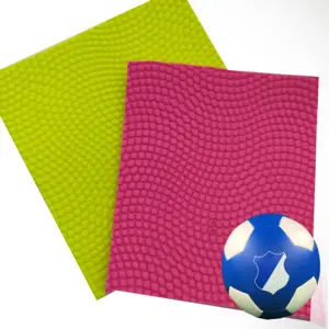 High Quality PVC Gravure Printed Solid Color Basketball Ball Leather Fabric for Outdoor Use and Lining