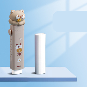 Bán Buôn Dễ Thương Kawaii Tẩy Tùy Chỉnh Trẻ Em Văn Phòng Phẩm Thiết Lập Tẩy Cho Trẻ Em Với <span class=keywords><strong>2Pcs</strong></span> Thay Thế Core - Product Image 3