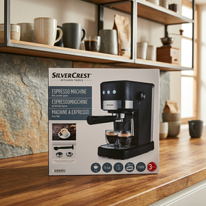 Cafetera Eléctrica de Espresso de 15 Bares con Portafiltro de Plástico, Capacidad para 2 Tazas, 1100W, Control Manual, Cafetera de Encimera - Product Image 3