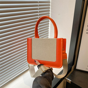 I-0125 Fashion Handbags Casual Ladies Handbag Large Capacity Retro Street Small <b>Square</b> Bag Women's Shoulder Bags - Product Image 3