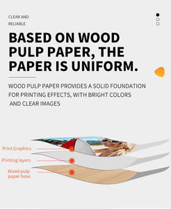 Papel Fotográfico Blanco Cromado Impermeable <span class=keywords><strong>de</strong></span> 200 g/m², A4/A3, para <span class=keywords><strong>Álbum</strong></span>es <span class=keywords><strong>de</strong></span> Menús, 100 Hojas/Bolsa, Papel <span class=keywords><strong>de</strong></span> Cobre para Impresión <span class=keywords><strong>de</strong></span> Inyección <span class=keywords><strong>de</strong></span> Tinta <span class=keywords><strong>de</strong></span> Alta Calidad, Brillante por una Cara - Product Image 5