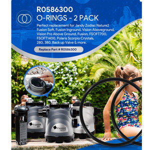 R0586300VITON แหวนยางโอริงสำหรับเปลี่ยน สำหรับ Zodiac Nature 2 Filter 2 แพ็ค ซีลยาง อุปกรณ์สระว่ายน้ำ - Product Image 2