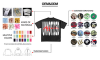 Fabricant OEM de T-shirts – T-shirt Streetwear Personnalisé Oversize à Épaules Tombantes en Coton Lourd avec Impression Graphique – T-shirt Noir Vierge pour Homme
