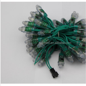 Зеленый светодиодный RGB-узел <span class=keywords><strong>WS2811</strong></span> с защитой IP68, вход DC12V, проходное отверстие 12 мм; 50 шт. в ленте - Product Image 6