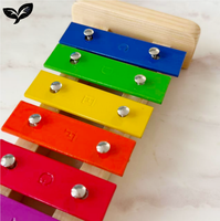 Wholesale Percussion Xylophone 8-Note 8-Color Aluminum Bars Educational Musical Instrument for Kids
