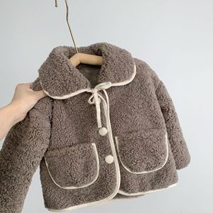 2021 autunno inverno all'ingrosso abbigliamento per bambini cappotti di <span class=keywords><strong>pelliccia</strong></span> per ragazze capispalla bambino abbigliamento per bambini vestito casual NX01A100 - Product Image 4