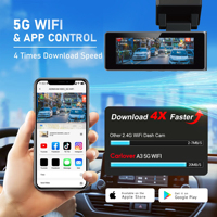 OEM/ODM Kamera Dasbor Tersembunyi 4K Lensa Ganda GPS 2 Kanal 5G WiFi dengan Perekaman Berulang, Penglihatan Malam Super & Monitor Parkir