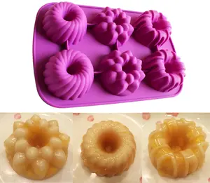 Moule à gâteau rond à muffins de petite taille 12 tasses moule à gelée en silicone
