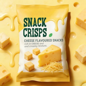 บรรจุภัณฑ์ขนมขบเคี้ยวแบบมีก้นข้างพิมพ์ลายตามสั่ง OEM  ถุงพลาสติกฟอยล์อะลูมิเนียมสำหรับอาหารแห้ง มันฝรั่งทอดกรอบ พร้อมซีลหลัง - Product Image 3