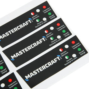 Etichette in PET Personalizzate con Serigrafia, Adesivo Forte, Membrana di Controllo per <span class=keywords><strong>Interruttori</strong></span>, Adesivi per Pannelli in Policarbonato - Product Image 1