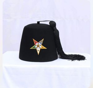 2024 OEM shinehat Arabian <span class=keywords><strong>Fez</strong></span> cappello <span class=keywords><strong>turco</strong></span> Costume marocchino accessorio Fezzes lana Fedora cappello in feltro con nappa nera - Product Image 6