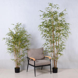 Plante artificielle en <span class=keywords><strong>bambou</strong></span> en pot 180 cm, écran de séparation, clôture décorative, centre commercial, hôtel, restaurant, aménagement paysager - Product Image 2