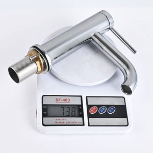 Luxury 59-1 Brass Basin Faucet Single Hole Deck Installation Chrome Bathroom Faucet Sanitary Ware - Product Image 4