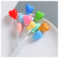 Ballons en résine en forme de cœur religieux, figurines de gâteau, souvenirs pour la décoration de mariage, best-seller, forte demande, objets de collection