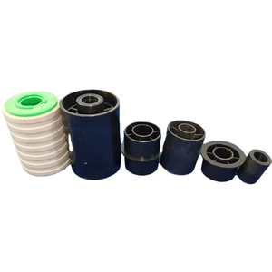 Roue de retour AS-FLEX en caoutchouc souple, résistante au <span class=keywords><strong>feu</strong></span>, durable pour convoyeur à bande industriel, machine d'assemblage, <span class=keywords><strong>prix</strong></span> usine - Product Image 1