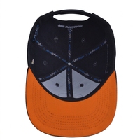 Casquette Snapback de Haute Qualité Personnalisée Non Structurée avec Étiquette en Caoutchouc Noire Réglable Technique de Broderie 3D Unisexe Sports de Plein Air