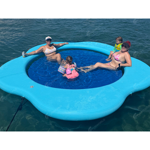 Anello Galleggiante a Forma di Fiore con Rete <span class=keywords><strong>per</strong></span> Lago, Materassino Galleggiante Resistente <span class=keywords><strong>per</strong></span> Adulti, Ideale <span class=keywords><strong>per</strong></span> Feste Estive - Product Image 3