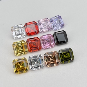 GEMAS HQ, Circonita Cúbica Sintética con Corte Asscher <span class=keywords><strong>de</strong></span> 3x3mm a 10x10mm, Piedras Preciosas <span class=keywords><strong>de</strong></span> Circonita Cúbica 5A en Varios <span class=keywords><strong>Colores</strong></span> en Oferta - Product Image 4