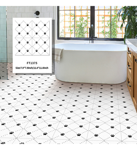 Home Decor <strong>Stick</strong> <strong>on</strong> Self Adhesive Vinyl <strong>Floor</strong> <strong>Tile</strong> Peel and <strong>Stick</strong> <strong>Floor</strong> <strong>Tiles</strong> with Dog Paw Figure - Product Image 5