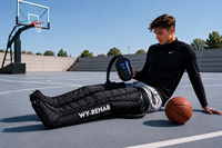 Appareil de massage par compression d'air rechargeable à 12 chambres VU pour une circulation corporelle optimale et une récupération plus rapide.