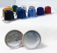 Capsules de café en aluminium K-Cup de fabricants chinois, couvercles à prix abordable, capsules vides rechargeables