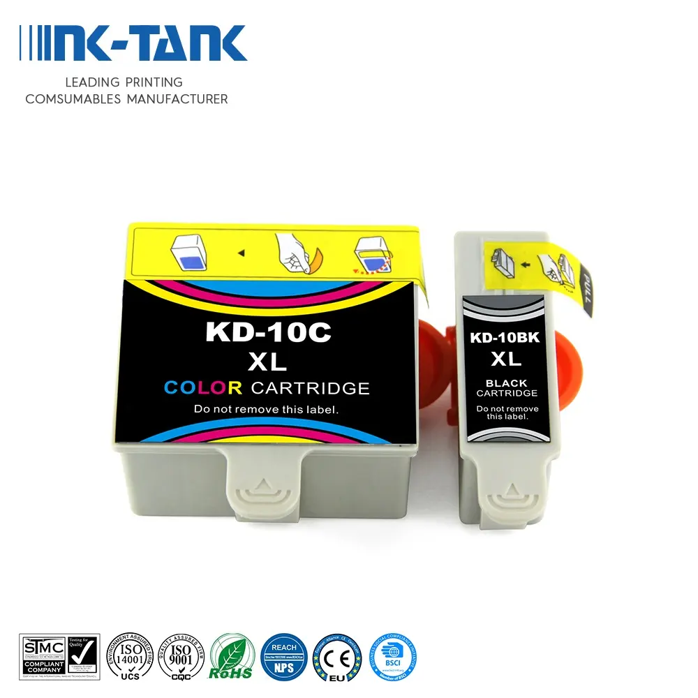 Tinta-TANK 10 XL 10XL Premium Warna Hitam Kompatibel Tinta untuk Kodak ESP 3 7 9 3250 5210 5250 7250 9250