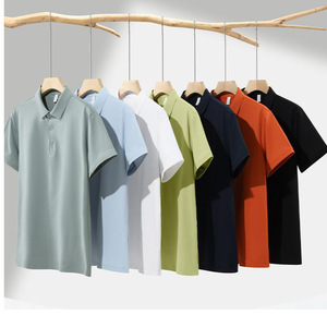 เสื้อโปโลผู้ชาย ผ้าไนลอน แห้งเร็ว ทรงเข้ารูป แขนสั้น สำหรับฤดูร้อน ผ้าถัก มีป้ายและแท็ก - Product Image 1