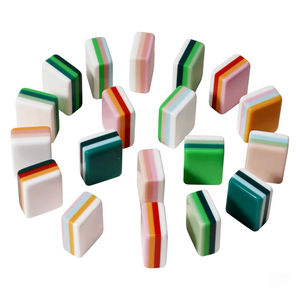 Juego de Mahjong Americano de Lujo de 2, 3 y 4 Capas Personalizado Directamente del Fabricante, Fichas de Mahjong Oh My Emerald 160 de Melamina Acrílica - Product Image 5