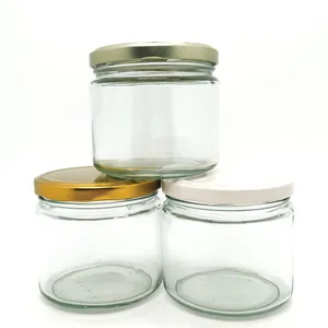 New Arriving 80ml 120ml 250ml 230ml 280ml 380ml Glass Verrine Jar Canning Glass Jam Jar With Twist Off Metal Lids