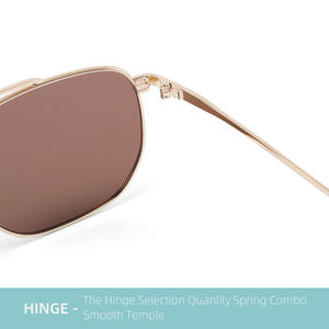 All'ingrosso occhiali da sole in metallo a doppio ponte di alta qualità per tutte le forme del viso alla moda <span class=keywords><strong>Wayfarer</strong></span> Sunglasses100 % UV polarizzati - Product Image 3