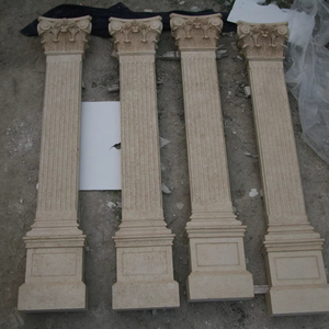 Tùy Chỉnh Rắn Đá Cẩm Thạch La Mã Trụ Cột Đá Cột Vuông Cao Đền Trụ Cột Với Cơ Sở Cho Bên Ngoài Kiến Trúc Trang Trí - Product Image 1