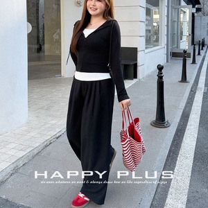 Conjunto de Dos Piezas con Capucha y Cierre, Estilo Casual Minimalista para Mujer, Talla Grande, Color Negro Sólido, Fibra Modal, con Etiqueta N9490 - Product Image 2