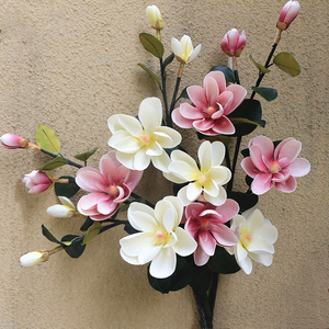 V19 Flores Artificiales <span class=keywords><strong>de</strong></span> Magnolia Realistas y Económicas, <span class=keywords><strong>Orquídeas</strong></span> <span class=keywords><strong>de</strong></span> Látex EVA, Flores Artificiales <span class=keywords><strong>de</strong></span> Magnolia Realistas para Decoración del Hogar - Product Image 6