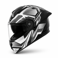 Casque de moto modulaire intégral Morgan homologué DOT en ABS, à double visière, personnalisable et sécurisé