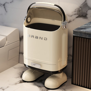 Creative Kitchen Tall Trash Can Rectangular Wheeled Large Capacity Indoor Use - Product Image 2