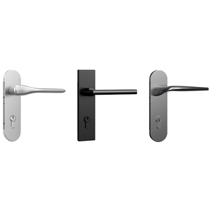 Nhôm hợp kim magiê tùy chỉnh cửa đòn bẩy xử lý cửa xử lý với tấm - Product Image 1