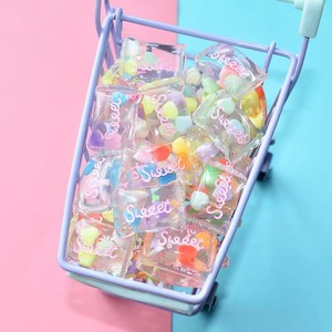 Nouvelles perles de thème alimentaire en résine miniature pour étuis de téléphone bricolage accessoires de cheveux pour enfants jouets décoratifs-bonbons colorés Candids - Product Image 5