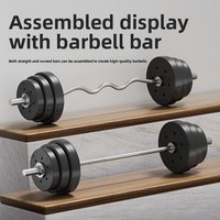 Vente en gros usine : Plaques d'haltères et de barres en PVC écologiques à petits trous, équipement de fitness universel pour hommes à domicile