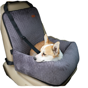 Reise-Autositz für mittelgroße bis große Hunde, erhöhtes Hundebett aus Baumwolle, Schalensitz mit festem Muster für Tierbesitzer - Product Image 1