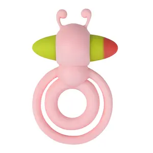 L'anello di ritardo dell'ape adorabile del silicone di vendita caldo gioca l'anello del pene adulto del sesso per l'anello del pene del giocattolo degli uomini