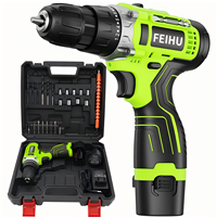 Perceuse sans fil 12V avec moteur à balais, 20 Nm, 1350 tr/min, mandrin 3/8 po, 10 mm, kit 28 pièces avec 2 batteries, 1 chargeur, faible MOQ