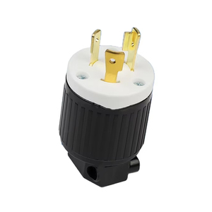 Đen Mỹ <span class=keywords><strong>NEMA</strong></span> <span class=keywords><strong>L6</strong></span>-20P công nghiệp khóa cắm với 3-Pole Twist-Lock nối 20A 250V Đồng chúng tôi hệ thống dây điện cắm - Product Image 5