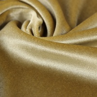 Tissu en velours tricoté chaîne 350 g/m² à haute brillance KS, matériau haut de gamme pour vêtements d'hiver et tenues de créateurs de luxe
