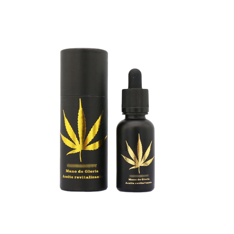 Private Label Paper Tube Mail Tube for Perfume/skin Care Black Cosmetic Packaging Paper Tube