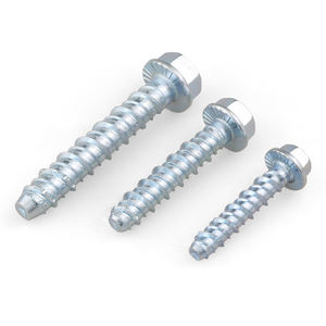 สลักเกลียวยึดแบบหกเหลี่ยม M6M8 หัวแบน แบบเจาะตัวเอง สำหรับคอนกรีต ซีเมนต์ พร้อมสกรูยึดในตัว ชุบสังกะสี - Product Image 5