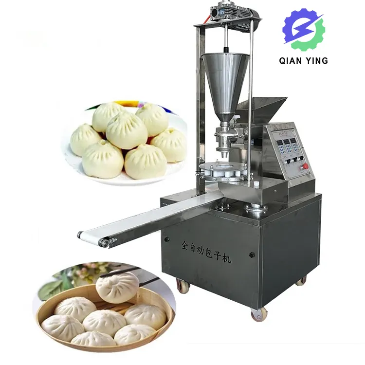 Full Desktop Steam Pork Baozi Xiaolongbao Soup Dumpling Shaper Maker Machine Steamed Stuff Buns Making Machine